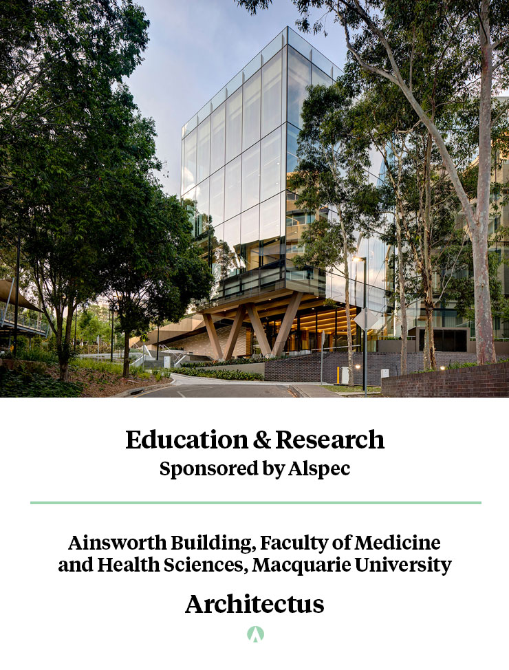 Education & Research Winner - Ainsworth Building, Faculty of Medicine and Health Sciences, Macquarie University