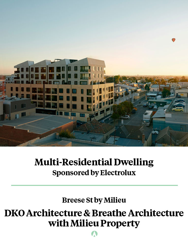 Multi-Resdiential Dwelling Winner - Breese St by Milieu