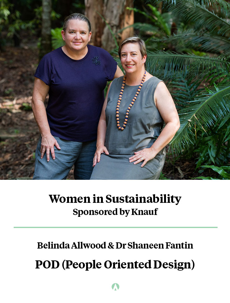 Women in Sustainability Winner - Belinda Allwood & Dr Shaneen Fantin