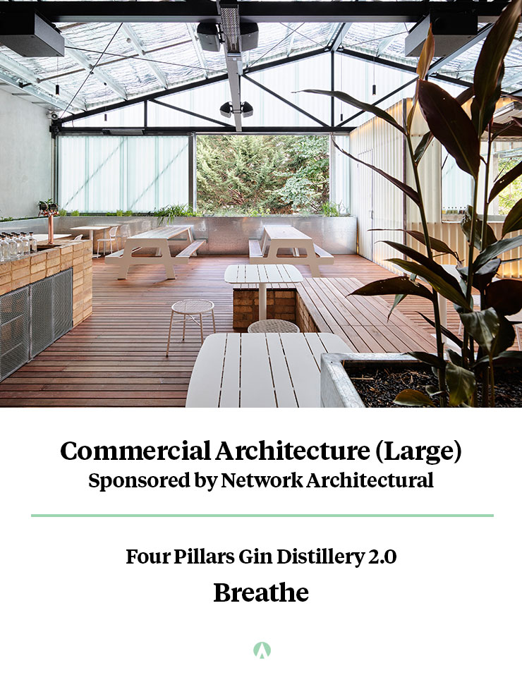 Commercial Architecture (Large) Winner - Four Pillars Gin Distillery 2.0. Breathe