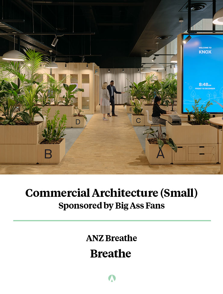 Commercial Architecture (Small) Winner - ANZ Breathe, Breathe