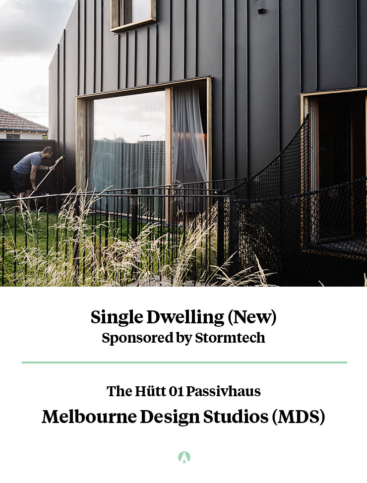 Single Dwelling (New) Winner - The Hütt 01 Passivhaus, Melbourne Design Studio