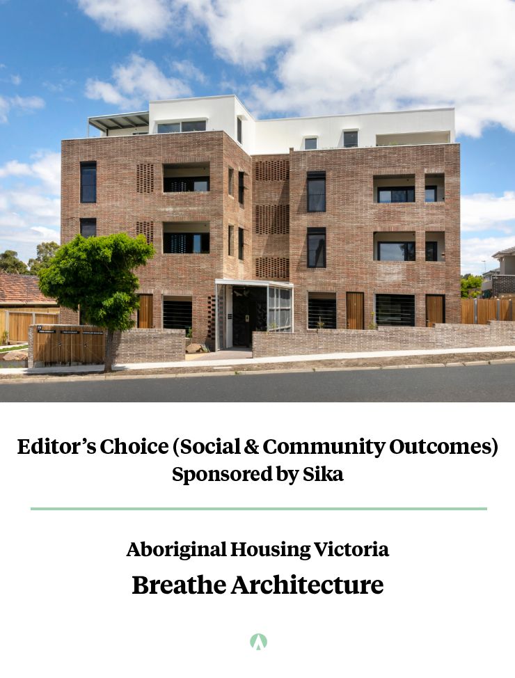 Editors Choice 2023 Winner - Aboriginal Housing Victoria