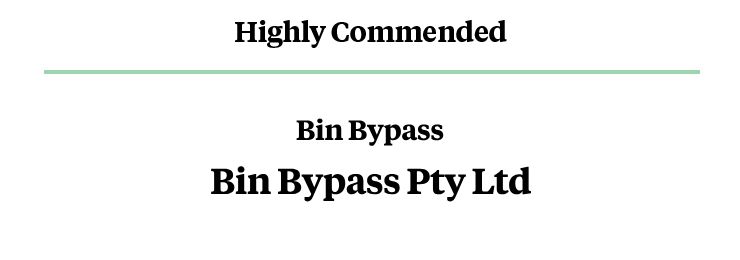 Landscape & Urban 2023 Highly Commended - Bin Bypass