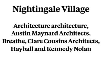 Multi-Residential Dwelling 2023 Highly Commended - Nightingale Village