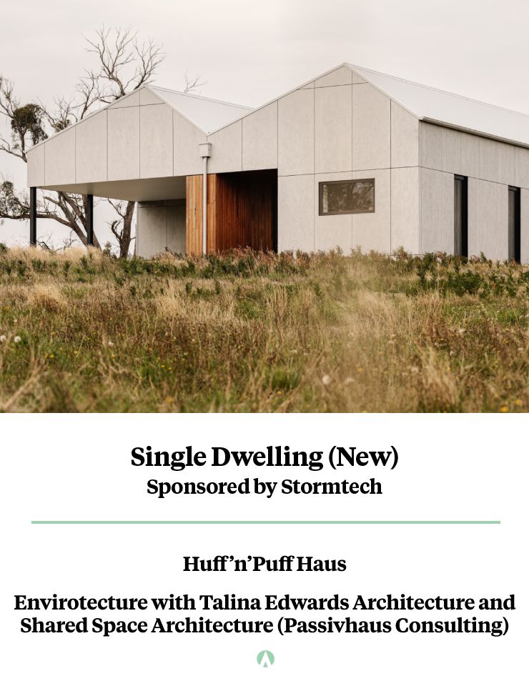 Single Dwelling (New) 2023 Winner - Huff’n’Puff Haus