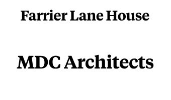 Single Dwelling (New) 2023 Highly Commended - Farrier Lane House